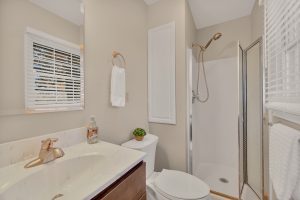 bathroom in a Bristol Village rental home