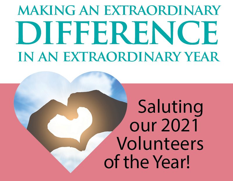 Graphic thanking National Church Residence's 2021 Volunteers of the Year